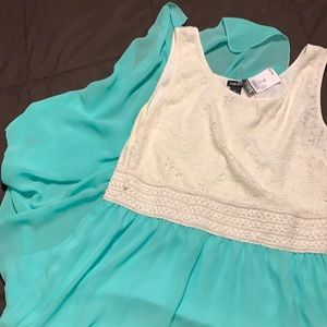 Rue21 dress size XL with sheer over short dress